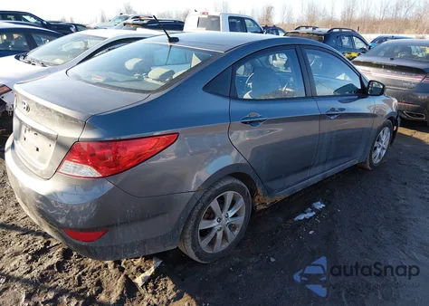 2014 Hyundai Accent Gls из США, поврежденный, VIN KMHCU4AE0EU750271